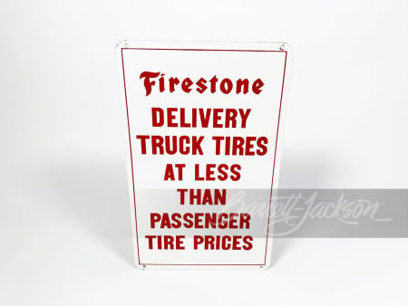 LATE 1950S-EARLY '60S FIRESTONE TRUCK TIRES TIN SIGN