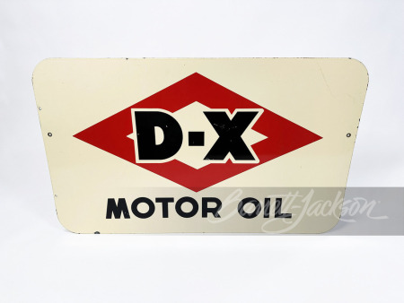 1950S DX MOTOR OIL PORCELAIN SIGN