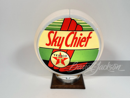 1940S-50S TEXACO OIL SKY CHIEF GASOLINE GAS PUMP GLOBE