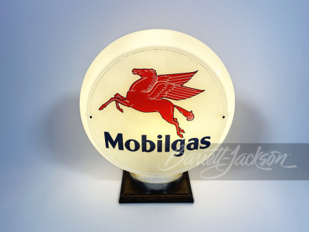 LATE 1940S MOBILGAS GAS PUMP GLOBE