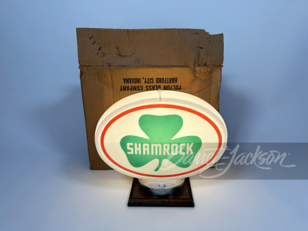 1950S SHAMROCK GASOLINE GAS PUMP GLOBE