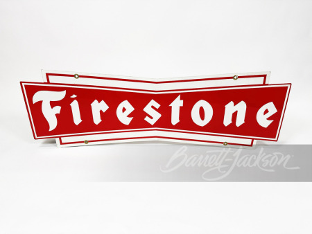 CIRCA 1960S FIRESTONE TIRES TIN SIGN