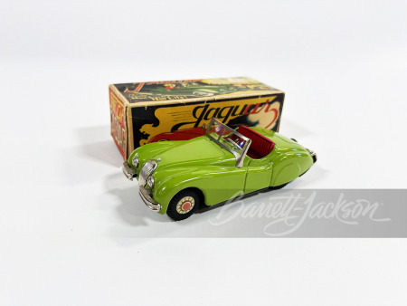 1955 JAGUAR TIN LITHO CONVERTIBLE FRICTION TOY