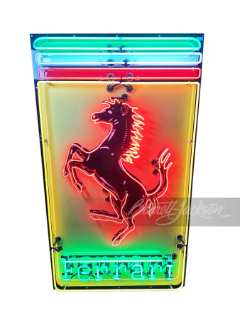 LARGE LATE-MODEL FERRARI AUTOMOBILES NEON SIGN