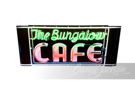 1930S BUNGALOW CAFE NEON PORCELAIN SIGN