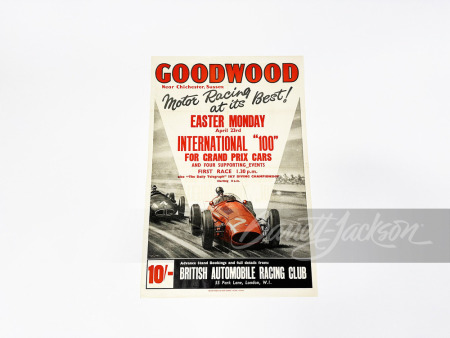 ORIGINAL 1957 GOODWOOD POSTER