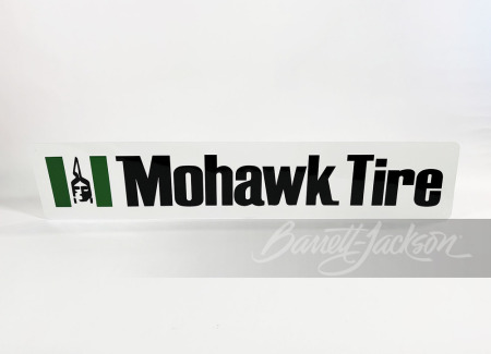 VINTAGE MOHAWK TIRE EMBOSSED TIN SIGN