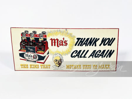 1950S MA'S ROOT BEER TIN SIGN