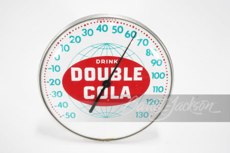 LATE 1950S-EARLY '60S DOUBLE-COLA DIAL THERMOMETER