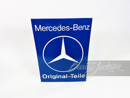 CIRCA 1960S MERCEDES-BENZ ORIGINAL-TEILE (ORIGINAL PARTS) PORCELAIN SIGN