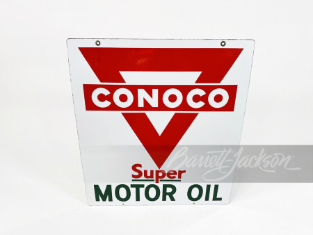 1950S CONOCO MOTOR OIL PORCELAIN SIGN