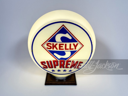 1930S-40S SKELLY SUPREME GASOLINE GAS PUMP GLOBE