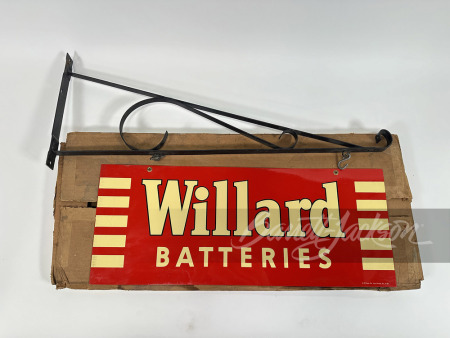 1952 WILLARD BATTERIES TIN SIGN