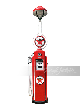 1940S TEXACO OIL BENNETT MODEL #543 GAS PUMP WITH LIGHTER UNIT