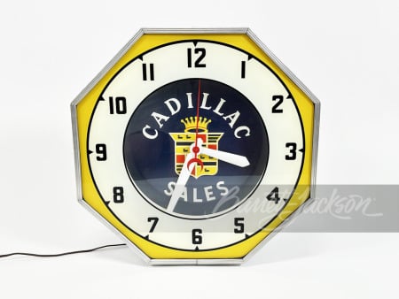 1940S CADILLAC SALES NEON CLOCK