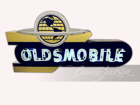 1950S OLDSMOBILE NEON PORCELAIN SIGN