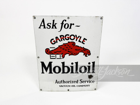 1920S-30S GARGOYLE MOBILOIL PORCELAIN SIGN