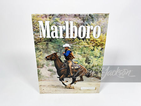 EARLY 1970S MARLBORO CIGARETTES EMBOSSED TIN SIGN