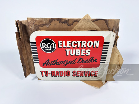 1950S RCA TV-RADIO SERVICE TIN SIGN