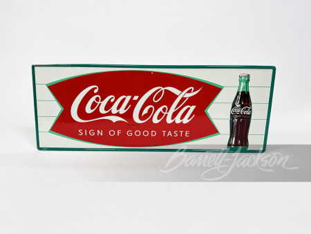 LATE 1950S-EARLY '60S COCA-COLA TIN SIGN