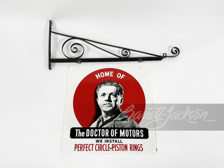 1950S PERFECT CIRCLE DOCTOR OF MOTORS TIN SIGN