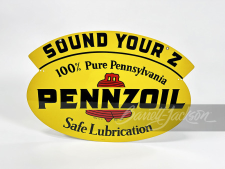 1965 PENNZOIL MOTOR OIL TIN SIGN