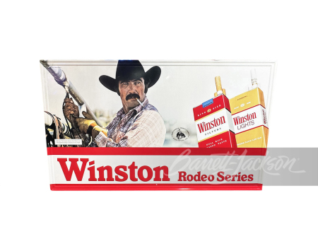 LARGE NOS 1981 WINSTON RODEO SERIES TIN SIGN