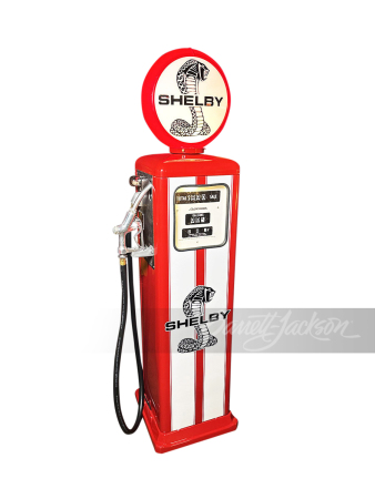 EARLY 1960S BENNETT GAS PUMP IN SHELBY COBRA REGALIA