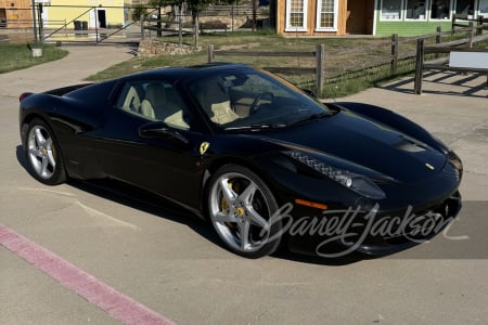 2012 FERRARI 458 SPIDER