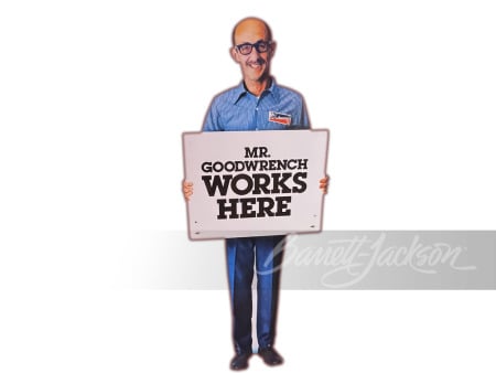 EARLY 1980S GM MR. GOODWRENCH TIN SIGN