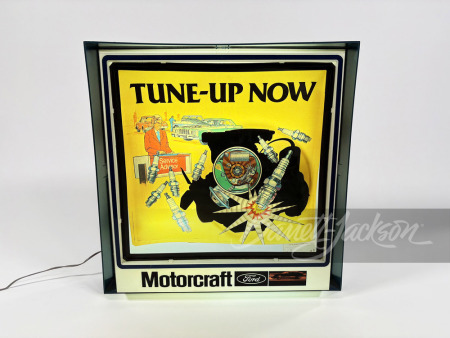 LATE 1970 MOTORCRAFT ENGINE TUNE-UP LIGHT-UP SIGN