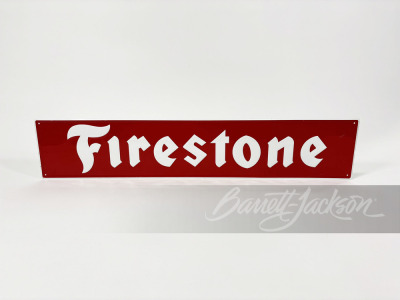 VINTAGE FIRESTONE TIRES EMBOSSED TIN SIGN