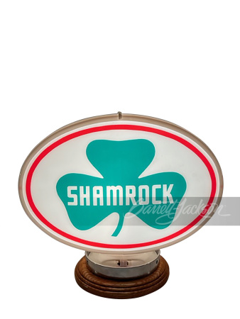 1950S SHAMROCK OIL GAS PUMP GLOBE