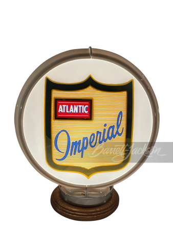 EARLY 1950S ATLANTIC IMPERIAL GASOLINE GAS PUMP GLOBE