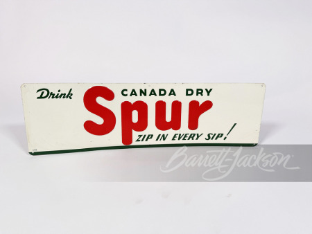 1950S SPUR SODA EMBOSSED TIN SIGN