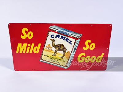 LATE 1950S-EARLY '60S CAMEL CIGARETTES TIN SIGN