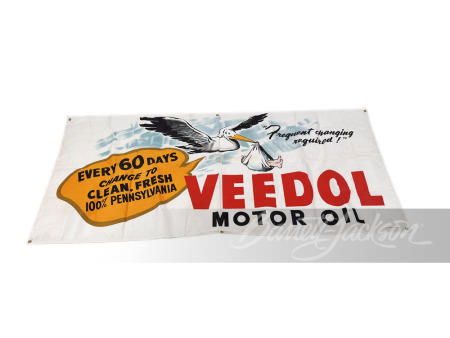 1940S VEEDOL MOTOR OIL BANNER