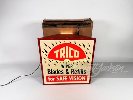 LATE 1950S-EARLY '60S TRICO WIPER SERVICE LIGHT-UP SIGN