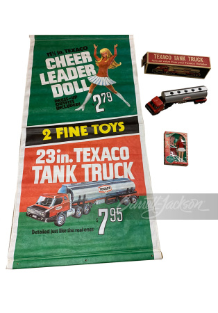 LATE 1960S TEXACO OIL TANKER TRUCK BANNER