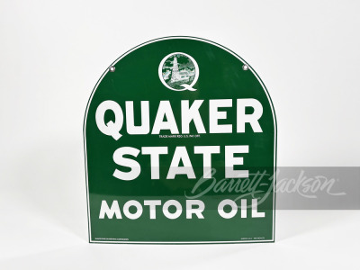 VINTAGE QUAKER STATE MOTOR OIL TIN SIGN