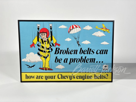 LATE 1960S-EARLY '70S CHEVROLET BROKEN BELTS POSTER