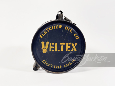 1930S VELTEX FLETCHER OIL COMPANY OIL CAN