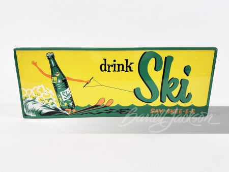 1950S SKI SODA TIN SIGN