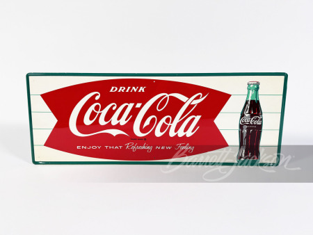 LATE 1950S-EARLY '60S COCA-COLA TIN SIGN