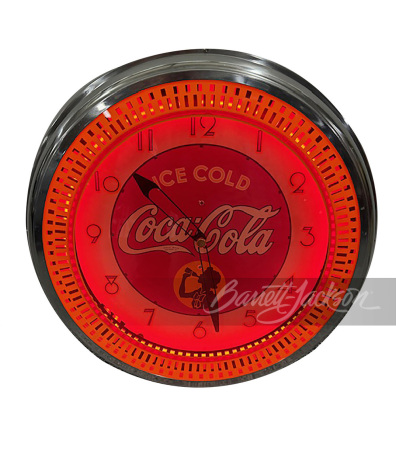 COCA-COLA NEON SPINNER CLOCK