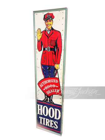 1930S HOOD TIRES TIN SIGN