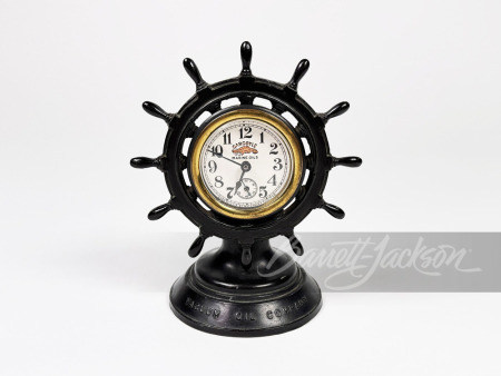 1920S GARGOYLE MARINE OILS WIND-UP CLOCK