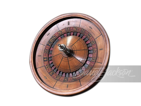 1920S ANTIQUE WOODEN ROULETTE WHEEL