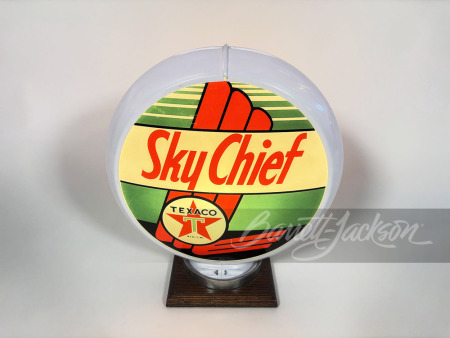 LATE 1940S-EARLY '50S TEXACO SKY CHIEF GASOLINE GAS PUMP GLOBE