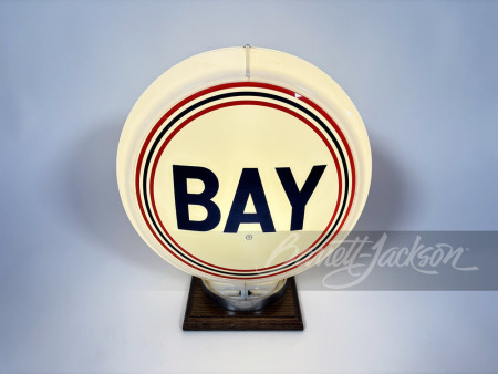 LATE 1950S BAY OIL GAS PUMP GLOBE